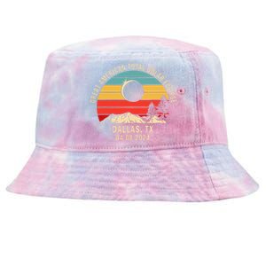 Dallas Tx Texas Total Solar Eclipse 2024 Tie-Dyed Bucket Hat