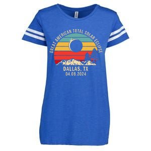 Dallas Tx Texas Total Solar Eclipse 2024 Enza Ladies Jersey Football T-Shirt