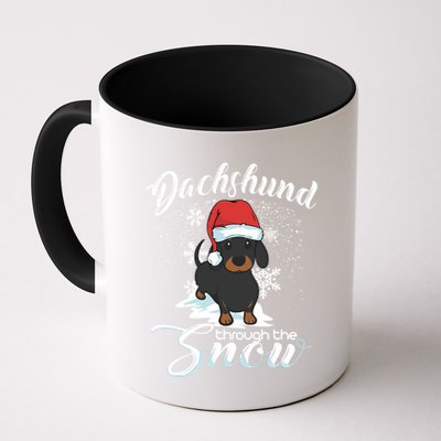 Daschund Through The Snow Dog Lovers Festive Gift Mug
