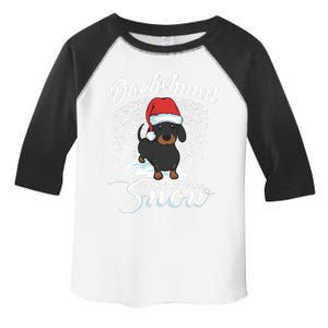 Daschund Through The Snow Dog Lovers Festive Gift Toddler Fine Jersey T-Shirt