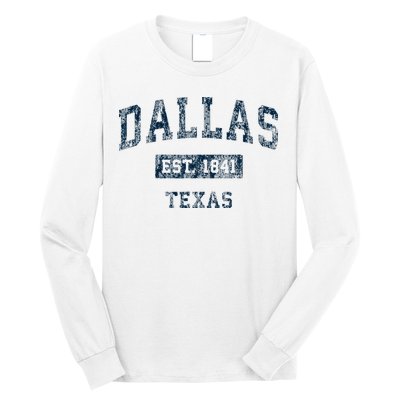 Dallas Texas Tx Vintage Sports Long Sleeve Shirt