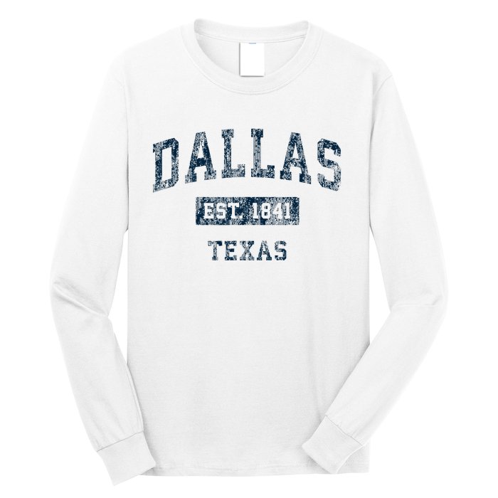 Dallas Texas Tx Vintage Sports Long Sleeve Shirt