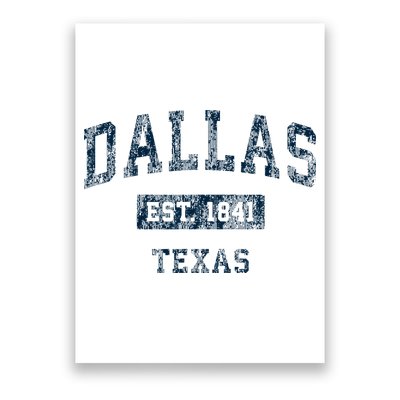 Dallas Texas Tx Vintage Sports Poster