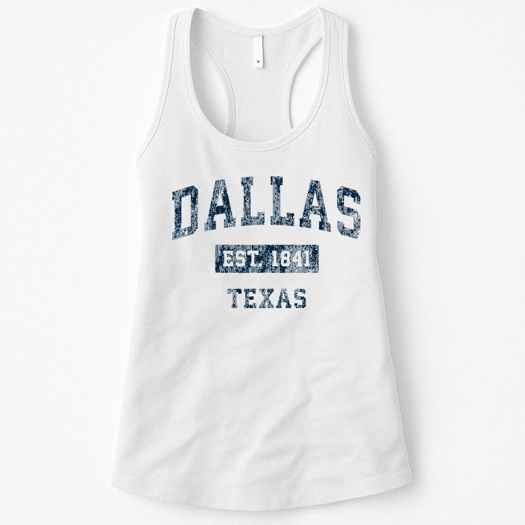 Dallas Texas Tx Vintage Sports Womens Tank Top