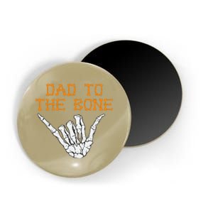 Dad To The Bone Spooky Skeleton Hand Funny Halloween Magnet