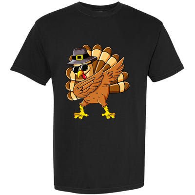 Dabbing Turkey Thanksgiving Day Pilgrim Funny Dab Garment-Dyed Heavyweight T-Shirt