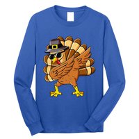 Dabbing Turkey Thanksgiving Day Pilgrim Funny Dab Long Sleeve Shirt