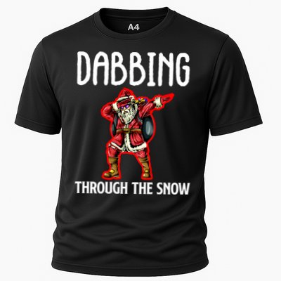 Dabbing Through The Snow Funny Santa Claus Dancing Performance Shirt