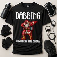 Dabbing Through The Snow Funny Santa Claus Dancing Performance Shirt
