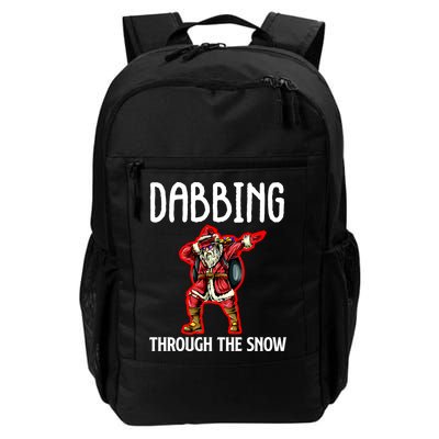 Dabbing Through The Snow Funny Santa Claus Dancing Backpack