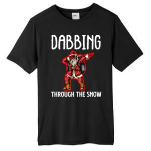 Dabbing Through The Snow Funny Santa Claus Dancing Tall Fusion ChromaSoft Performance T-Shirt