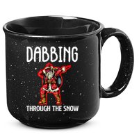 Dabbing Through The Snow Funny Santa Claus Dancing 15oz Campfire Ceramic Mug