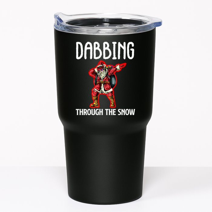 Dabbing Through The Snow Funny Santa Claus Dancing Tumbler