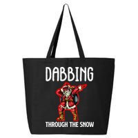 Dabbing Through The Snow Funny Santa Claus Dancing 25L Jumbo Tote