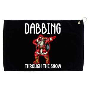 Dabbing Through The Snow Funny Santa Claus Dancing Grommeted Golf Towel