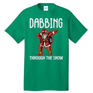 Dabbing Through The Snow Funny Santa Claus Dancing Tall T-Shirt