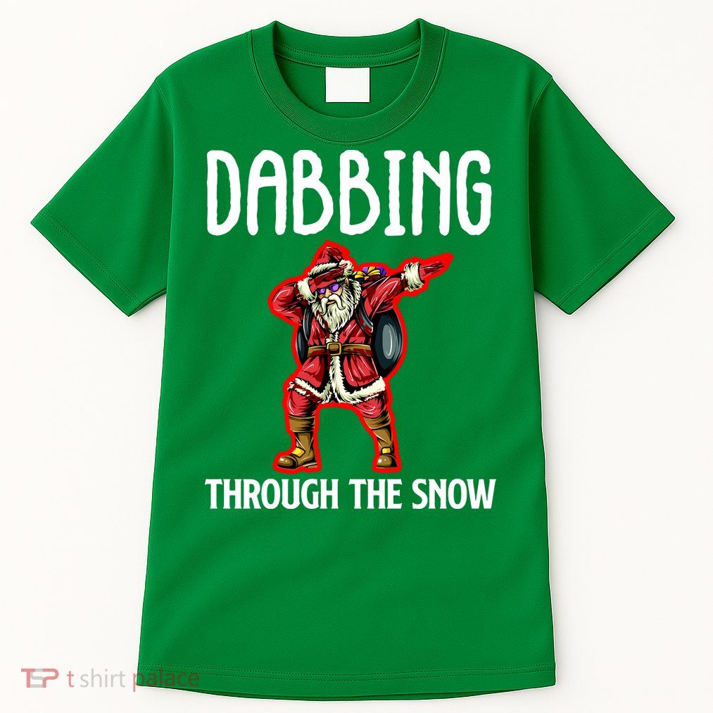Dabbing Through The Snow Funny Santa Claus Dancing Tall T-Shirt