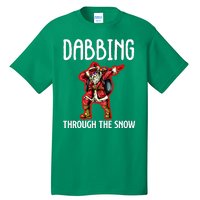 Dabbing Through The Snow Funny Santa Claus Dancing Tall T-Shirt