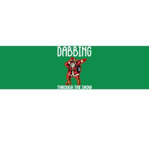 Dabbing Through The Snow Funny Santa Claus Dancing Bumper Sticker