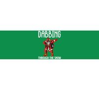 Dabbing Through The Snow Funny Santa Claus Dancing Bumper Sticker