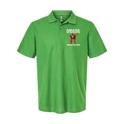Dabbing Through The Snow Funny Santa Claus Dancing Polo