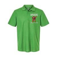 Dabbing Through The Snow Funny Santa Claus Dancing Softstyle Adult Sport Polo