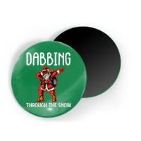 Dabbing Through The Snow Funny Santa Claus Dancing Magnet