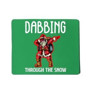 Dabbing Through The Snow Funny Santa Claus Dancing Mousepad