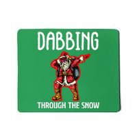 Dabbing Through The Snow Funny Santa Claus Dancing Mousepad