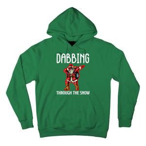 Dabbing Through The Snow Funny Santa Claus Dancing Tall Hoodie