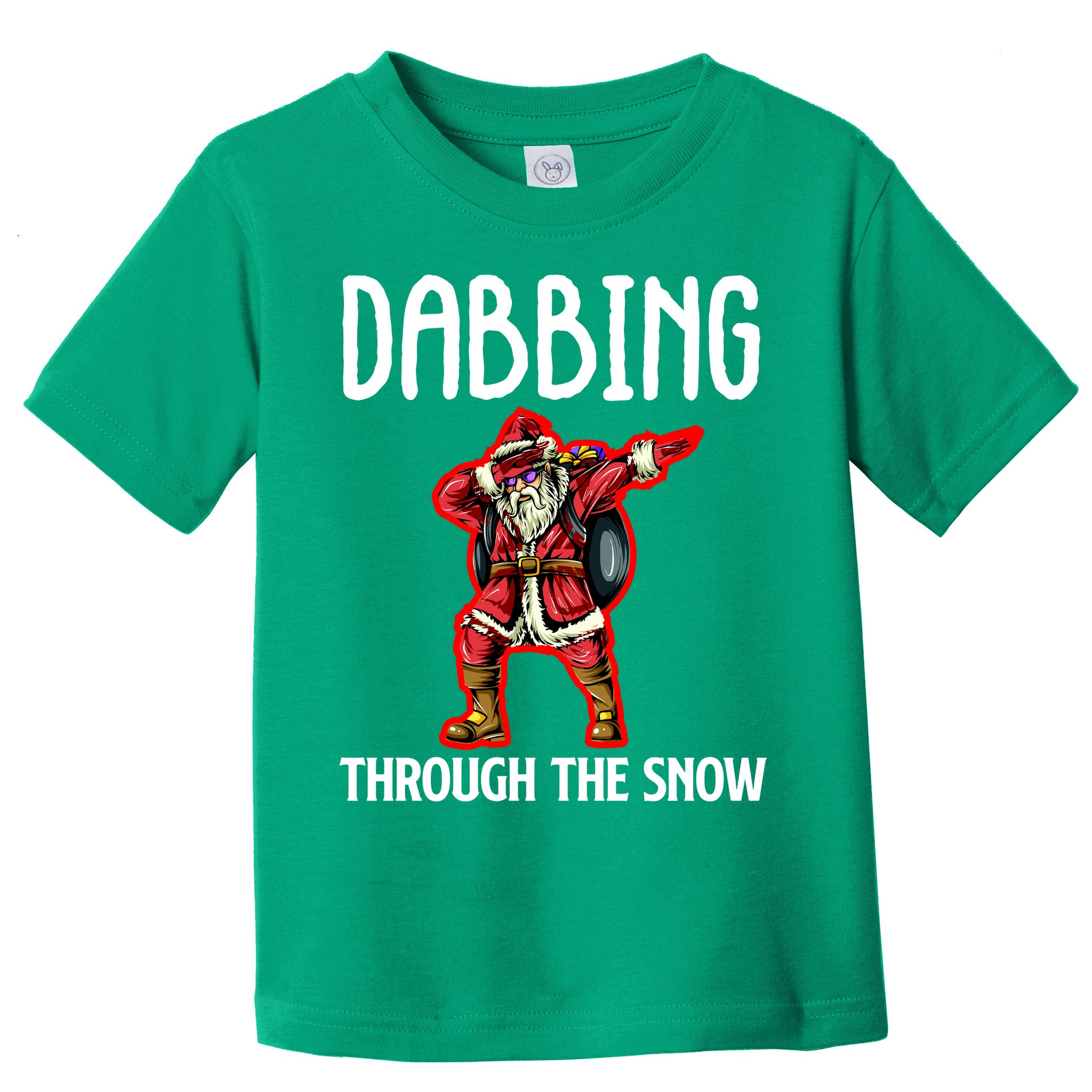 Dabbing Through The Snow Funny Santa Claus Dancing Toddler T-Shirt