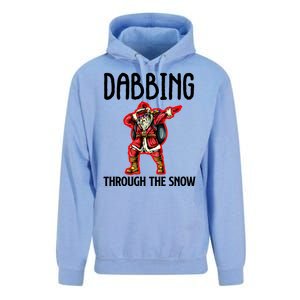 Dabbing Through The Snow Funny Santa Claus Dancing Unisex Surf Hoodie