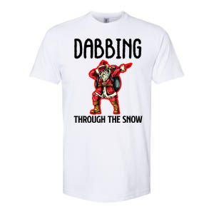 Dabbing Through The Snow Funny Santa Claus Dancing Softstyle CVC T-Shirt