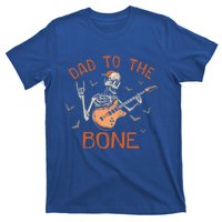 Dad To The Bone Funny Halloween Skeleton Guitar Lover Gift T-Shirt