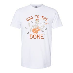 Dad To The Bone Funny Halloween Skeleton Guitar Lover Gift Softstyle CVC T-Shirt