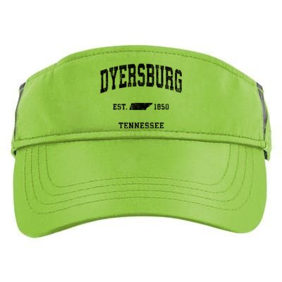 Dyersburg Tennessee Tn Vintage Athletic Adult Drive Performance Visor