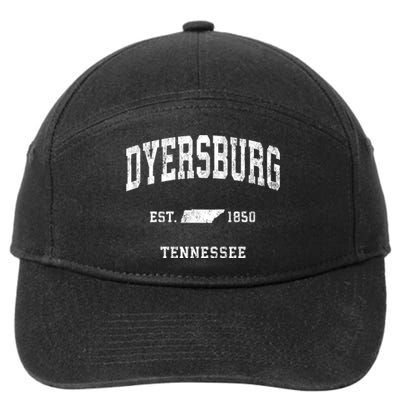 Dyersburg Tennessee Tn Vintage Athletic 7-Panel Snapback Hat