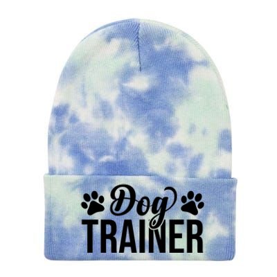 Dog Trainer Training Dogs Dog Trainer Funny Dog Trainer Meaningful Gift Tie Dye 12in Knit Beanie