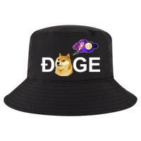 Doge To The Moon Galaxy Cryptocurrency Cool Comfort Performance Bucket Hat