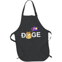 Doge To The Moon Galaxy Cryptocurrency Apron