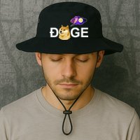 Doge To The Moon Galaxy Cryptocurrency Bucket Hat