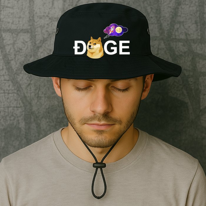 Doge To The Moon Galaxy Cryptocurrency Bucket Hat