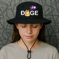 Doge To The Moon Galaxy Cryptocurrency Bucket Hat