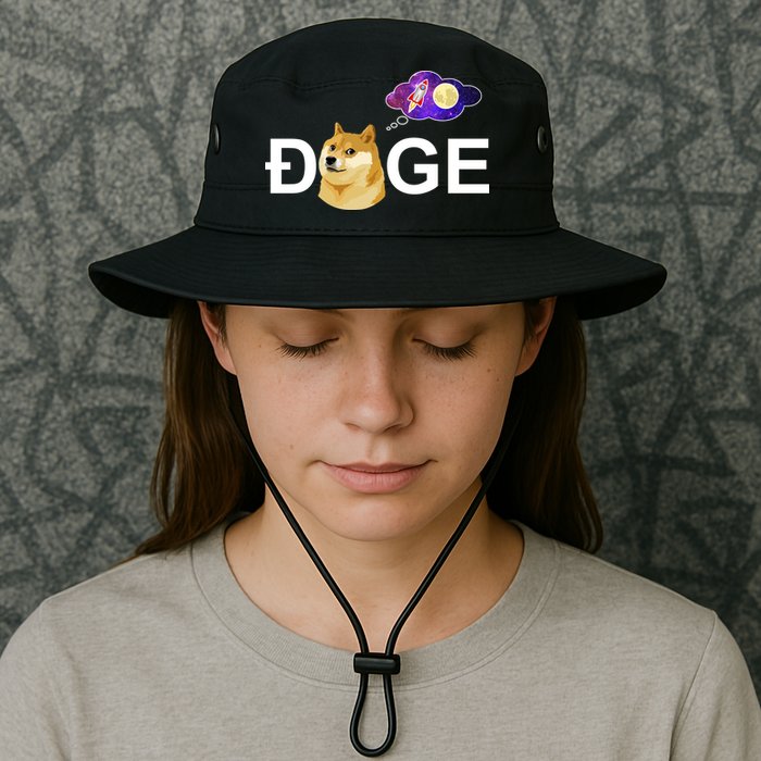 Doge To The Moon Galaxy Cryptocurrency Bucket Hat