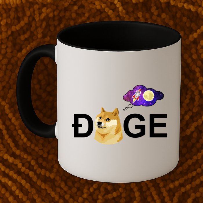 Doge To The Moon Galaxy Cryptocurrency Mug