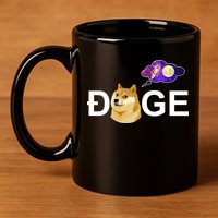 Doge To The Moon Galaxy Cryptocurrency 11oz C Handle Ceramic Mug