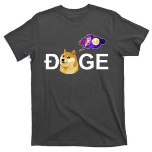 Doge To The Moon Galaxy Cryptocurrency T-Shirt