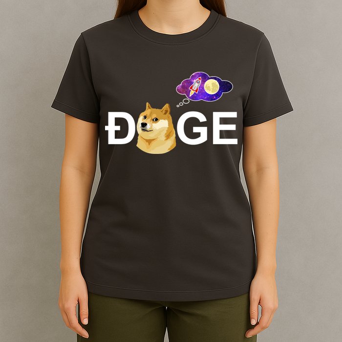 Doge To The Moon Galaxy Cryptocurrency T-Shirt