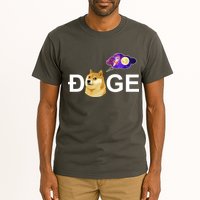 Doge To The Moon Galaxy Cryptocurrency Tall T-Shirt
