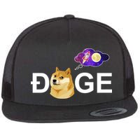 Doge To The Moon Galaxy Cryptocurrency Flatbill Hat